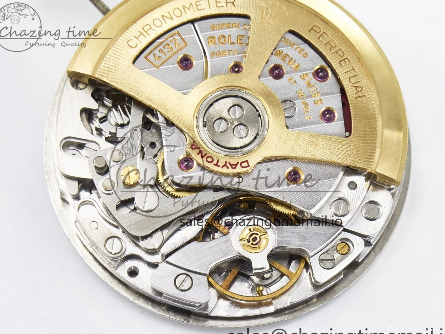 MiroTime 0301 ZeroBulk Custom Modded Daytona DD4132 VSV Super Clone 28800 VPH Automatic Movement (Silver Color) 479